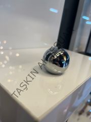Top Misket Küre Metal Düğme Kulp Krom Dolap Kapak Modern Çekmece Tv Ünite Mobilya Gümüş Komidin Tek Delik