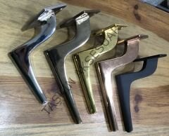 Emaks Zarif Metal Ayak 14-17-20-25cm Modern Gold Gümüş Mobilya Ayağı Siyah Bronz Rose Altın Krom