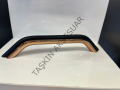 Tower Metal Kulp 160mm Rose+Mat Siyah Dolap Kapak Çekmece Komidin Tv Ünite Modern Mobilya Kulbu Vestiyer