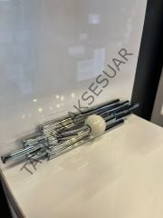 Mars Metal Kulp 96mm Krom Dolap Kapak Çekmece Komidin Tv Ünite Modern Mobilya Kulbu