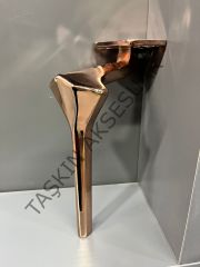 Elmas Metal Ayak 16-20cm Rose Modern Mobilya Ayağı Dolap Koltuk Tv Ünite Komidin Şifonyer Puf