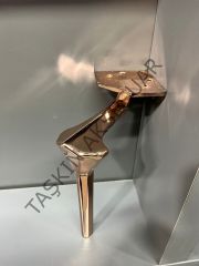 Elmas Metal Ayak 16-20cm Rose Modern Mobilya Ayağı Dolap Koltuk Tv Ünite Komidin Şifonyer Puf