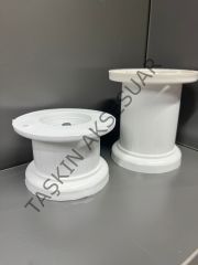 Kale Plastik Ayak 5-8-10cm Beyaz Ayarlı Modern Mobilya Ayağı Banyo Mutfak  Dolap