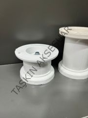 Kale Plastik Ayak 5-8-10cm Beyaz Ayarlı Modern Mobilya Ayağı Banyo Mutfak  Dolap