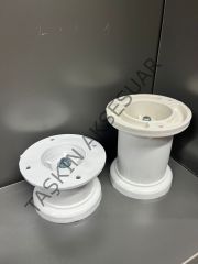 Kale Plastik Ayak 5-8-10cm Beyaz Ayarlı Modern Mobilya Ayağı Banyo Mutfak  Dolap