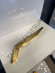 Emaks Mimoza Metal Kulp 128-256mm Çizik Altın  Dolap Kapak Tv Ünite Komidin Şifonyer Modern Gold Mobilya Kulbu