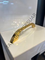 Arlo Metal Kulp 128-160-192mm Altın Dolap Kapak Çekmece Komidin Tv Ünite Modern Mobilya Kulbu Gold Şifonyer