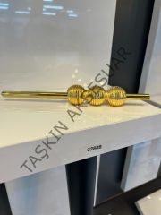 Petra Çizgili Metal Kulp Altın 32-128mm Modern Gold Mobilya Kulbu Dolap Kapak Çekmece Tv Ünite Komidin