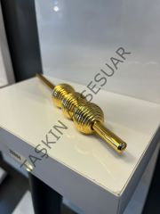 Petra Çizgili Metal Kulp Altın 32-128mm Modern Gold Mobilya Kulbu Dolap Kapak Çekmece Tv Ünite Komidin