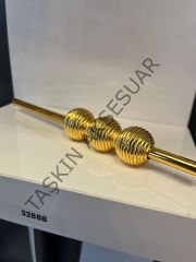 Petra Çizgili Metal Kulp Altın 32-128mm Modern Gold Mobilya Kulbu Dolap Kapak Çekmece Tv Ünite Komidin