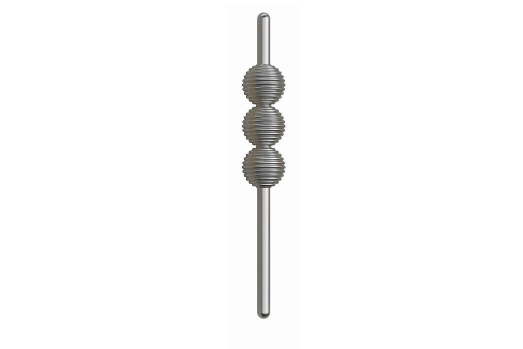 Emaks ﻿﻿Petra Çizgili Metal Kulp Krom 32-128mm Modern Gümüş Mobilya Kulbu