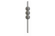 Emaks ﻿﻿Petra Çizgili Metal Kulp Krom 32-128mm Modern Gümüş Mobilya Kulbu