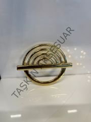 Küçük Lila Metal Kulp 64mm Altın Dolap Kapak Çekmece Komidin Tv Ünite Modern Mobilya Kulbu