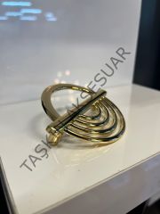 Küçük Lila Metal Kulp 64mm Altın Dolap Kapak Çekmece Komidin Tv Ünite Modern Mobilya Kulbu