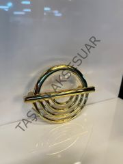 Küçük Lila Metal Kulp 64mm Altın Dolap Kapak Çekmece Komidin Tv Ünite Modern Mobilya Kulbu