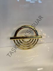 Küçük Lila Metal Kulp 64mm Altın Dolap Kapak Çekmece Komidin Tv Ünite Modern Mobilya Kulbu