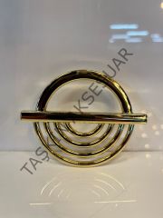 Küçük Lila Metal Kulp 64mm Altın Dolap Kapak Çekmece Komidin Tv Ünite Modern Mobilya Kulbu