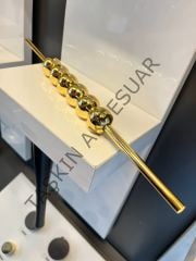 Petra Düz Metal Kulp 32-128mm Altın Dolap Kapak Çekmece Komidin Tv Ünite Modern Gold Mobilya Kulbu