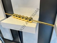 Petra Düz Metal Kulp 32-128mm Altın Dolap Kapak Çekmece Komidin Tv Ünite Modern Gold Mobilya Kulbu