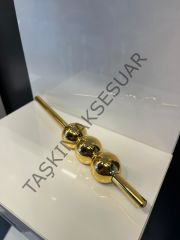 Petra Düz Metal Kulp 32-128mm Altın Dolap Kapak Çekmece Komidin Tv Ünite Modern Gold Mobilya Kulbu
