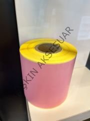 100x200mm Termal Etiket Pembe Renkli Koli Barkodu 10x20cm (225 Sarım) 1 Adet