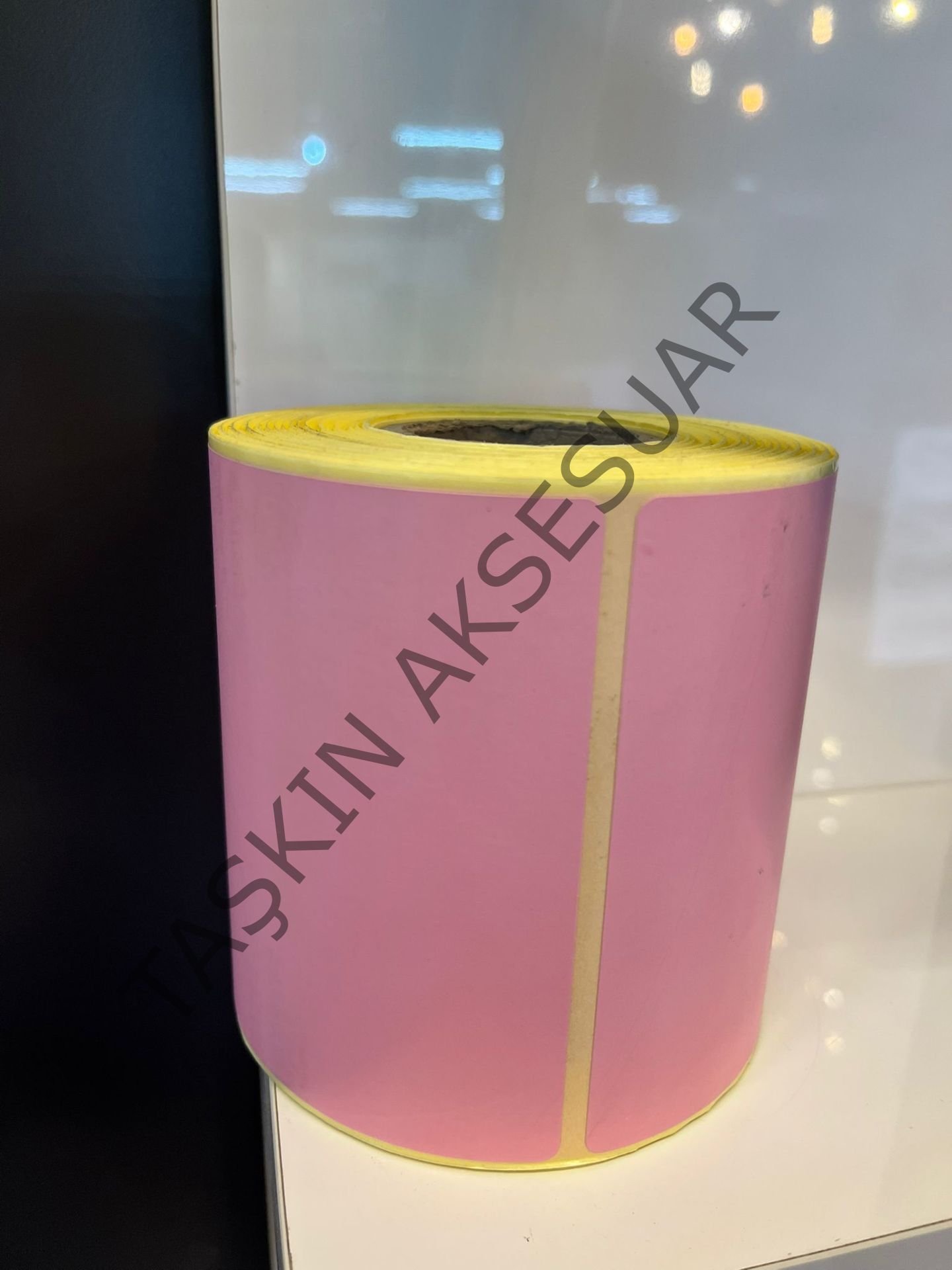 100x200mm Termal Etiket Pembe Renkli Koli Barkodu 10x20cm (225 Sarım) 1 Adet