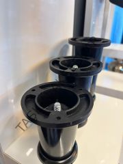 Ufo Plastik Ayak 5-8-10-12cm Siyah Ayarlı Modern Mobilya Ayağı Banyo Mutfak  Dolap