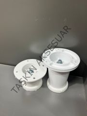Ufo Plastik Ayak 5-8-10-12cm Beyaz Ayarlı Modern Mobilya Ayağı Banyo Mutfak  Dolap