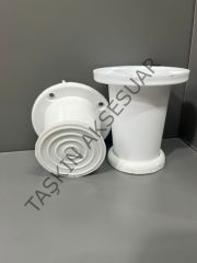 Ufo Plastik Ayak 5-8-10-12cm Beyaz Ayarlı Modern Mobilya Ayağı Banyo Mutfak  Dolap