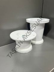 Ufo Plastik Ayak 5-8-10-12cm Beyaz Ayarlı Modern Mobilya Ayağı Banyo Mutfak  Dolap
