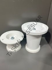 Ufo Plastik Ayak 5-8-10-12cm Beyaz Ayarlı Modern Mobilya Ayağı Banyo Mutfak  Dolap