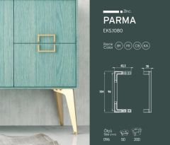 Emaks Parma Metal Kulp Gold 96mm Modern Altın Mobilya Kulbu Dolap Komidin Çekmece Tv Ünite