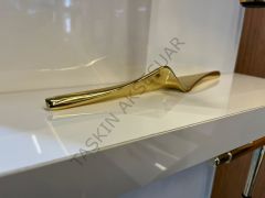 Otto Metal Kulp Gold 32-96-160mm Modern Altın Mobilya Kulbu Dolap Çekmece Kapak Tv Ünite Komidin Şifonyer