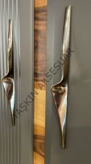 ﻿Otto Metal Kulp Krom 32-96-160mm Modern Gümüş Mobilya Kulbu Dolap Çekmece Kapak Tv Ünite Komidin Şifonyer