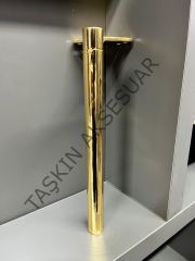 Slide Sng Metal Ayak 14-20-25cm Antın Uzun Tapa Kısa Pabuç Modern Mobilya Ayağı Koltuk Dolap Komidin Tv Ünite Şifonyer Kitaplık Puf Gold
