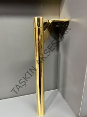 Slide Sng Metal Ayak 14-20-25cm Antın Uzun Tapa Kısa Pabuç Modern Mobilya Ayağı Koltuk Dolap Komidin Tv Ünite Şifonyer Kitaplık Puf Gold