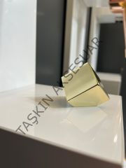 Cube Metal Düğme Kulp Gold Modern Altın Mobilya Kulbu Dolap Çekmece Kapak Tv Ünite Komidin