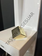 Cube Metal Düğme Kulp Gold Modern Altın Mobilya Kulbu Dolap Çekmece Kapak Tv Ünite Komidin