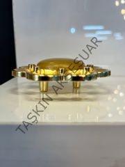 Karanfil Metal Kulp 32mm Altın Sedefli Dolap Kapak Çekmece Komidin Tv Ünite Modern Mobilya Kulbu Gold Şifonyer