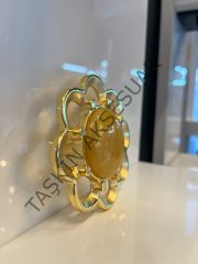 Karanfil Metal Kulp 32mm Altın Sedefli Dolap Kapak Çekmece Komidin Tv Ünite Modern Mobilya Kulbu Gold Şifonyer
