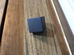 ﻿Kms Cube Metal Düğme Kulp Mat Siyah Modern Mobilya Kulbu