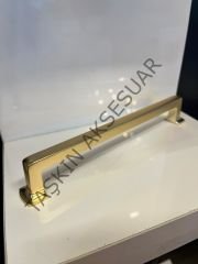 Levante Metal Kulp 160-192-224mm Mat Altın Dolap Kapak Çekmece Komidin Tv Ünite Modern Mobilya Kulbu Şifonyer Gold