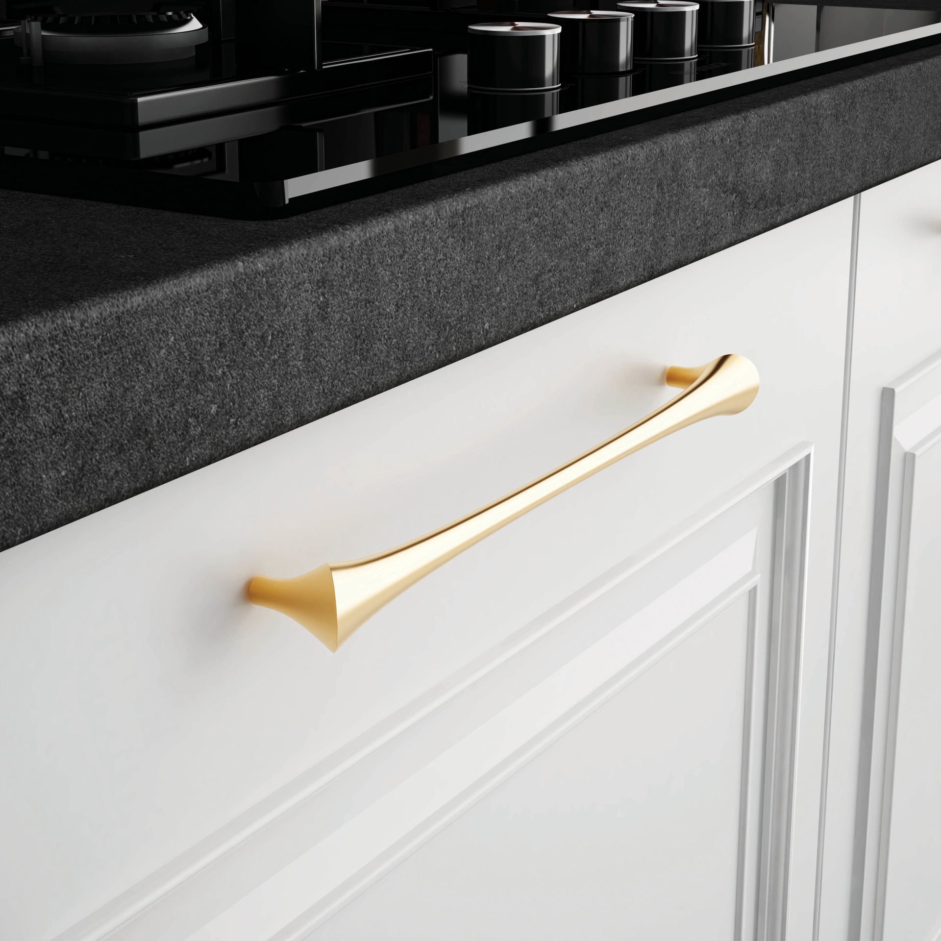 Emaks Alpi Metal Kulp Gold 160-192-320mm Modern Altın Mobilya Kulbu