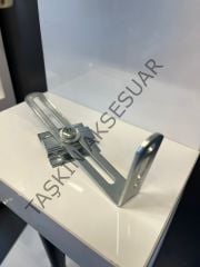 Metal L Gönye 60x140mm Deprem Köşebent Bağlantı Aparatı Demiri Mobilya Dolap Sabitleme