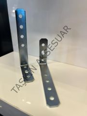 Metal L Gönye 16x52x100mm 7 Delikli 6no Köşebent Bağlantı Aparatı Korniş Demiri Mobilya Dolap