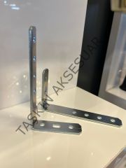 Metal L Gönye 16x52x100mm 7 Delikli 6no Köşebent Bağlantı Aparatı Korniş Demiri Mobilya Dolap