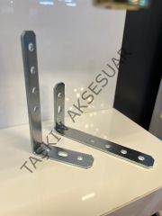 Metal L Gönye 16x52x100mm 7 Delikli 6no Köşebent Bağlantı Aparatı Korniş Demiri Mobilya Dolap