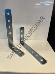 Metal L Gönye 16x52x100mm 7 Delikli 6no Köşebent Bağlantı Aparatı Korniş Demiri Mobilya Dolap