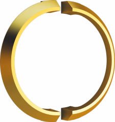 Emaks Serenity Metal Kulp Gold 96mm Modern Altın Mobilya Kulbu