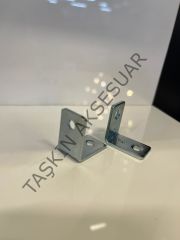 Metal L Gönye 16x25x25mm 2 Delikli 1no Köşebent Bağlantı Aparatı Mobilya Demiri Dolap